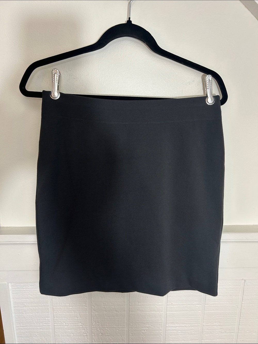 Eileen Fisher Dark Gray Petite Small Mini Skirt, like new!